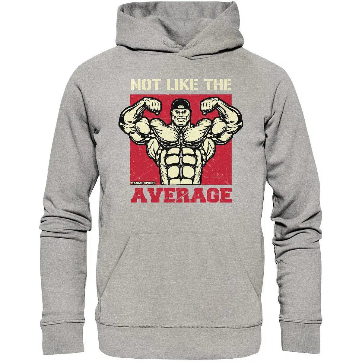Not like the Average Hoodie-Hoodies-maniac-sports-Heather Grey-XS-Maniac-Sports