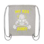 One Man Army Gym-Bag-Taschen-maniac-sports-Heather Grey-ca. 38x42-Maniac-Sports