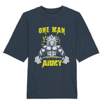 One Man Army Oversize Shirt-Unisex-Shirts-maniac-sports-India Ink Grey-XS-Maniac-Sports