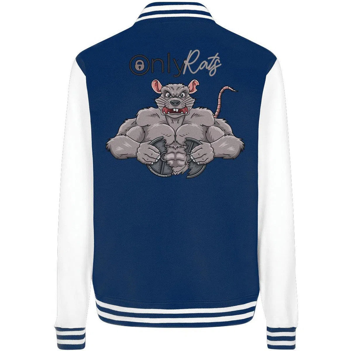 Only Rats College Jacket-Jacken/ Zipper-Maniac-Sports-Navy/White-XS-Maniac-Sports