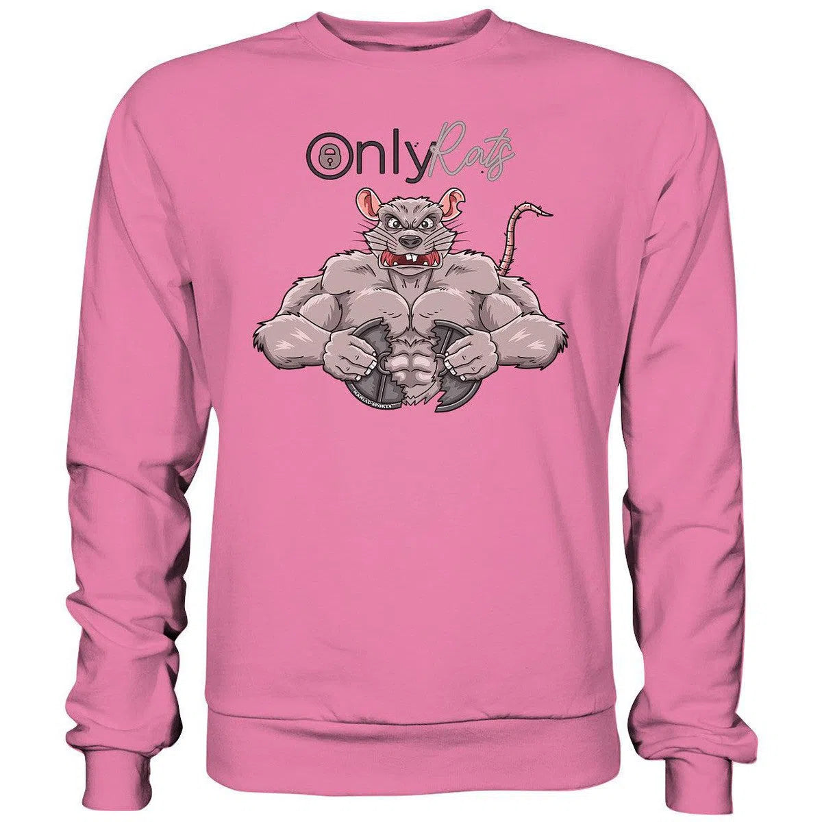 Only Rats Sweatshirt-Sweatshirts-Maniac-Sports-Candyfloss Pink-XS-Maniac-Sports