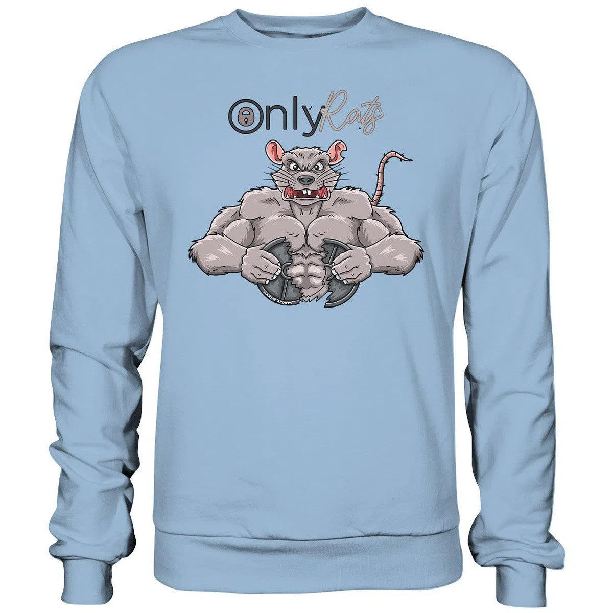 Only Rats Sweatshirt-Sweatshirts-Maniac-Sports-Sky Blue-XS-Maniac-Sports