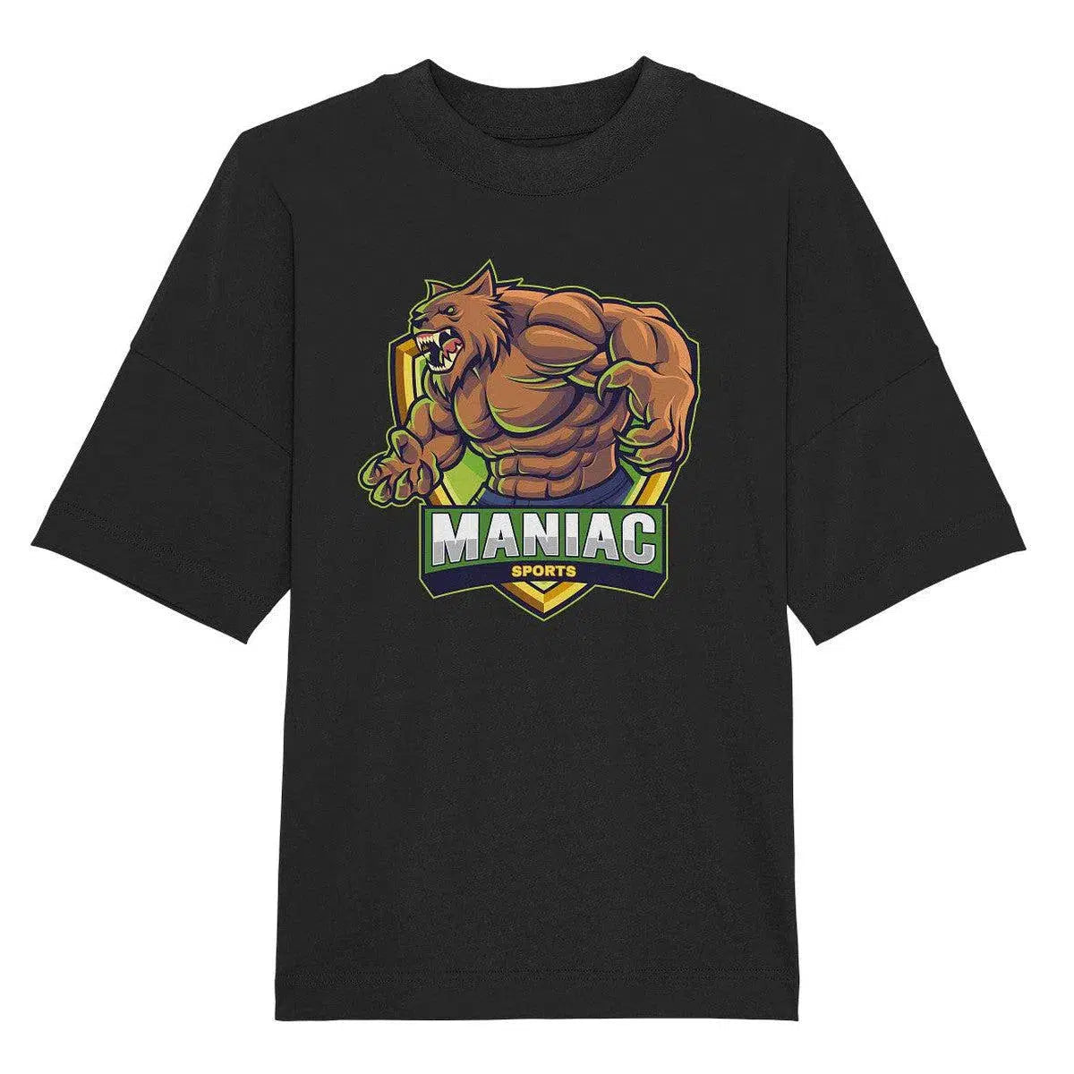 Oversize Shirt-Unisex-Shirts-maniac-sports-Black-XS-Maniac-Sports
