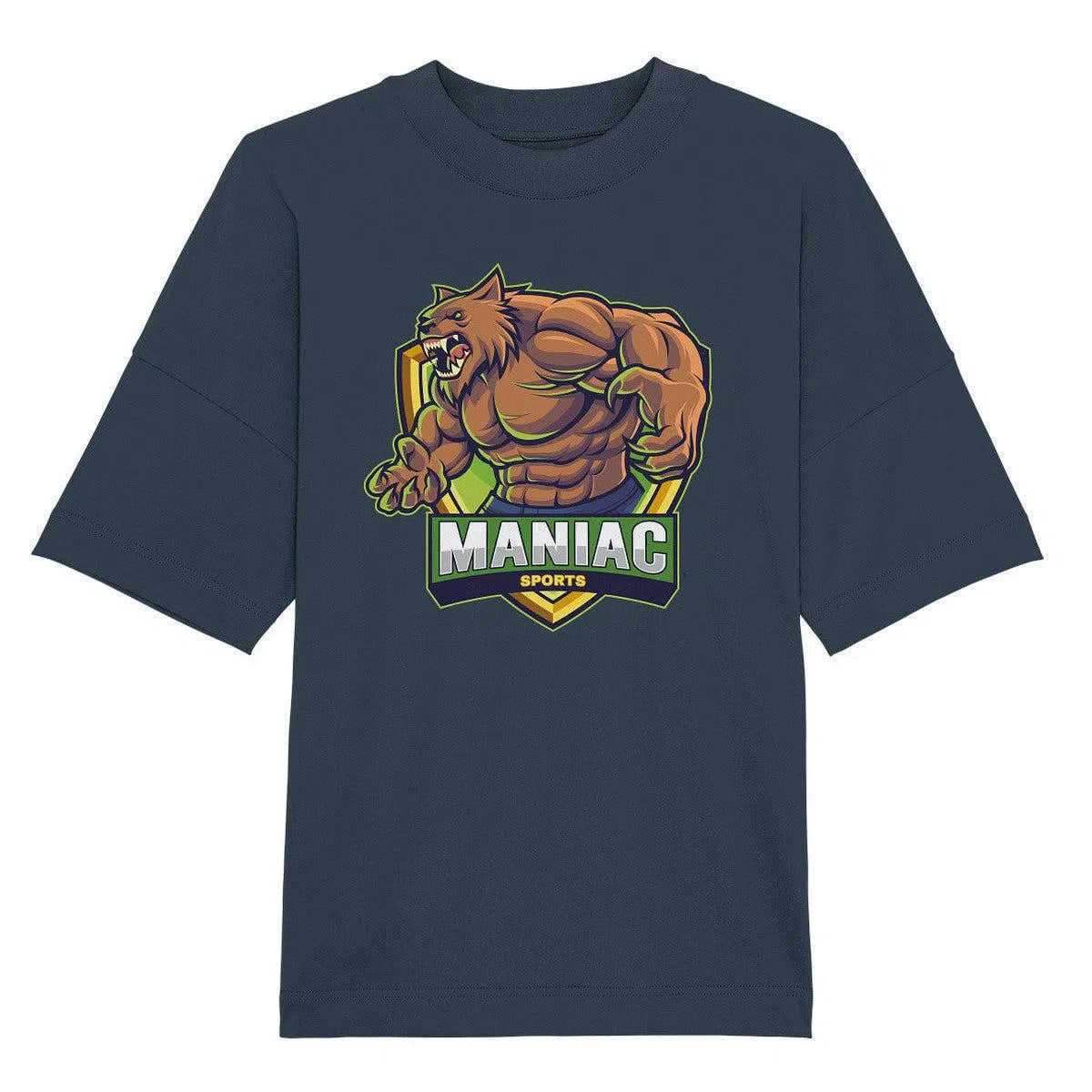 Oversize Shirt-Unisex-Shirts-maniac-sports-India Ink Grey-XS-Maniac-Sports