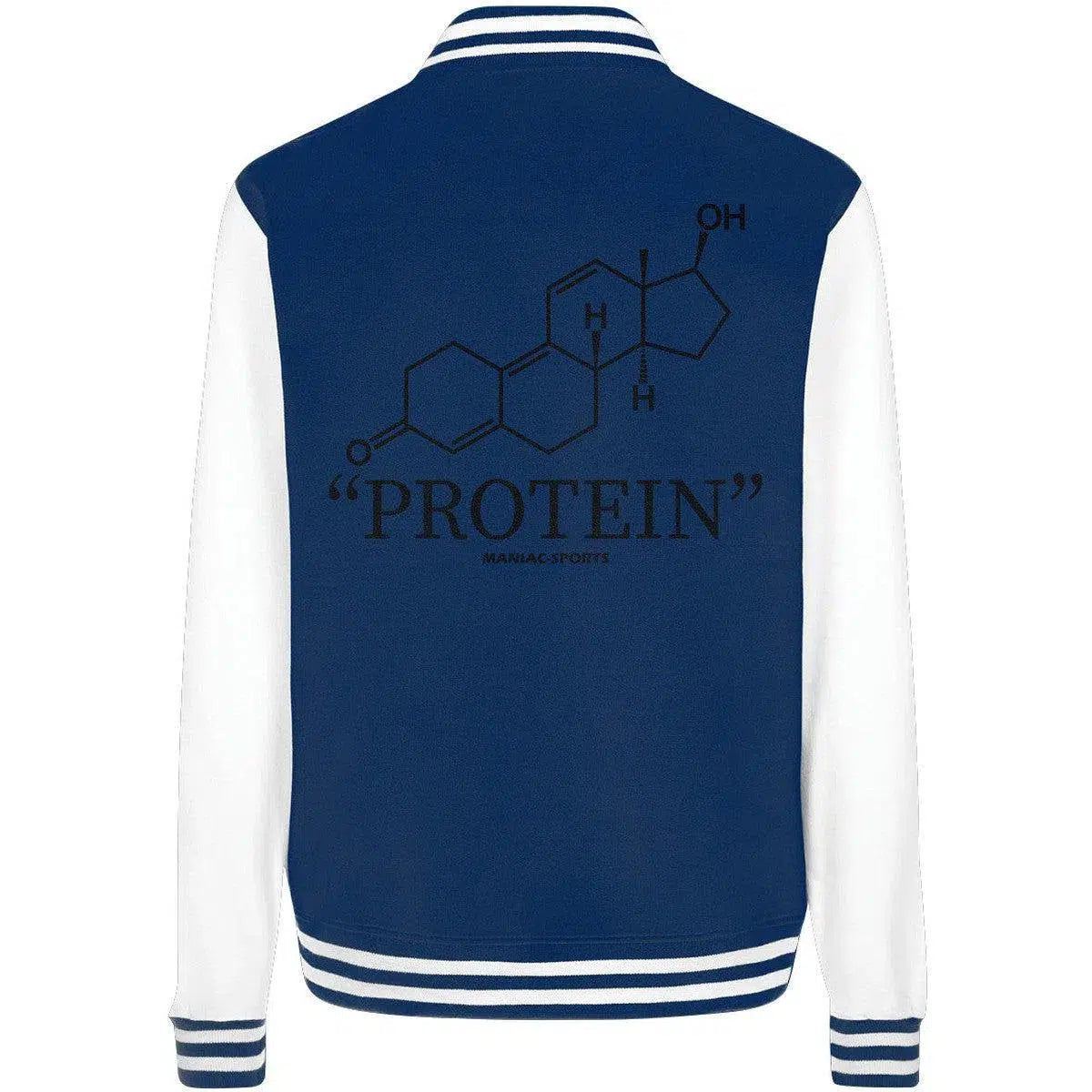 "PROTEIN" College Jacket-Jacken/ Zipper-maniac-sports-Navy/White-XS-Maniac-Sports