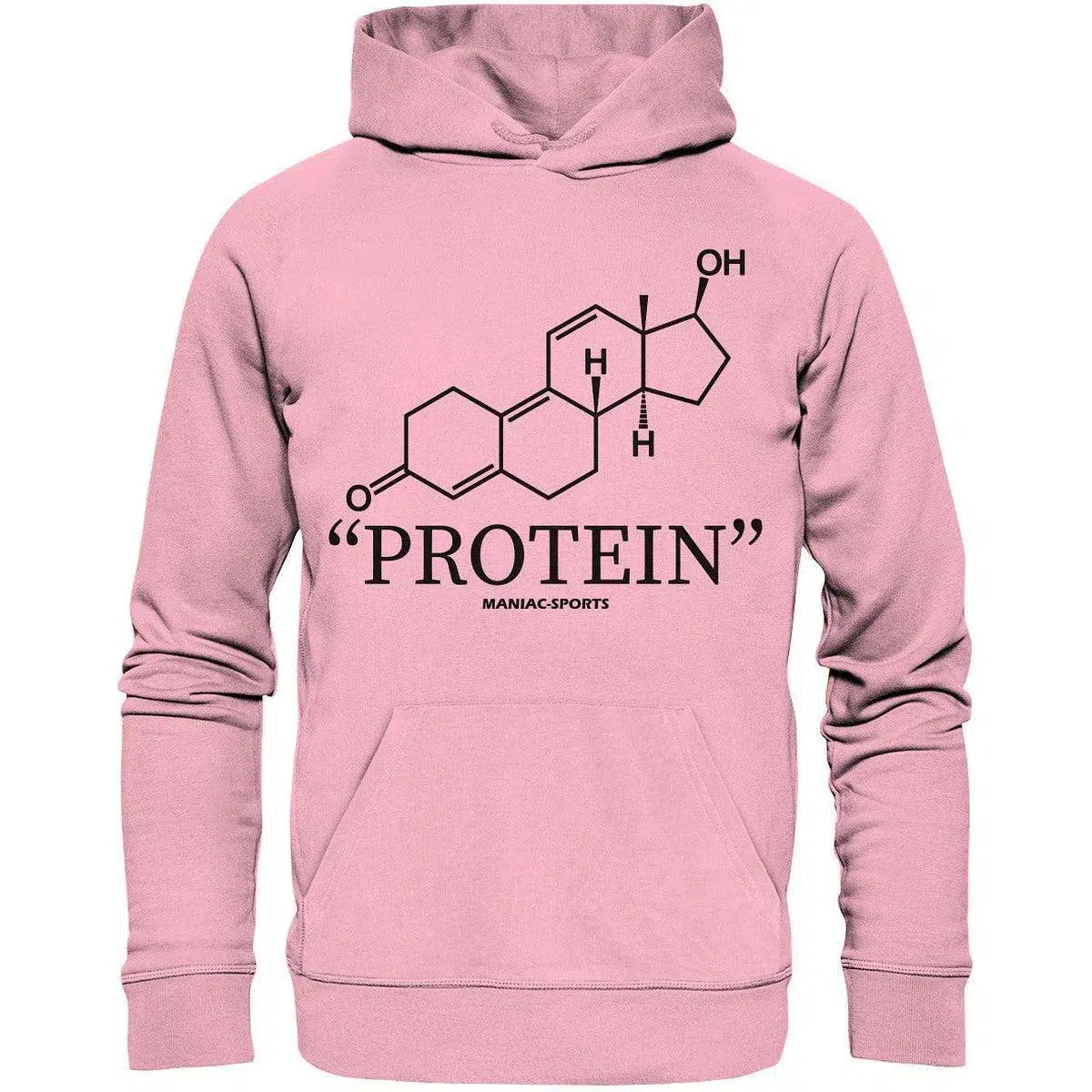 "PROTEIN" Hoodie-Hoodies-maniac-sports-Cotton Pink-XS-Maniac-Sports
