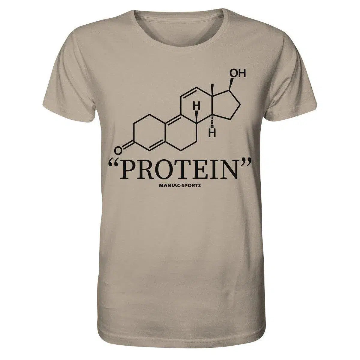 "PROTEIN" Shirt-Unisex-Shirts-maniac-sports-Desert Dust-XS-Maniac-Sports