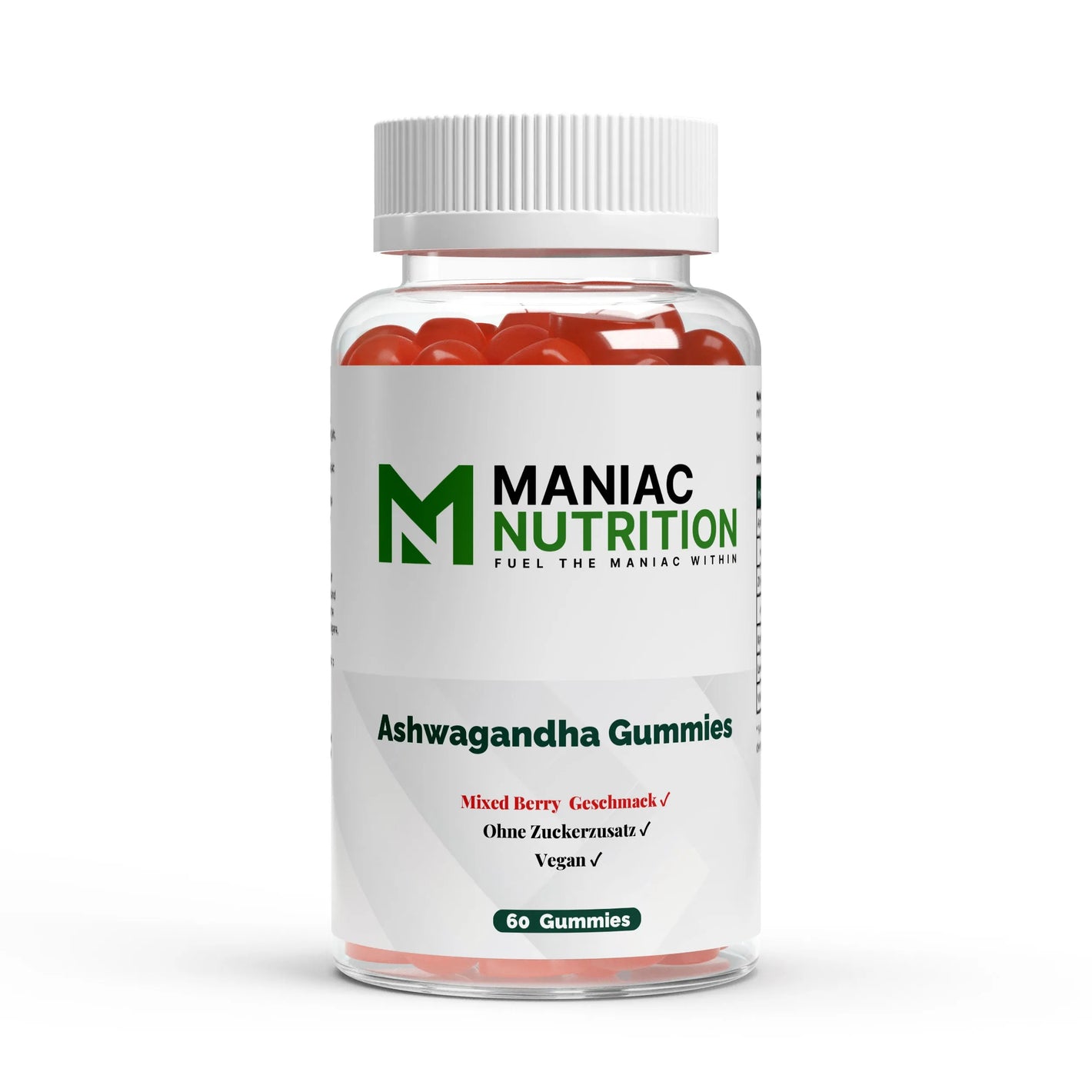Premium Ashwagandha Gummies 300 + Vitamin B6 60 Stk-Ashwagandha-Maniac Nutrition-Maniac-Sports