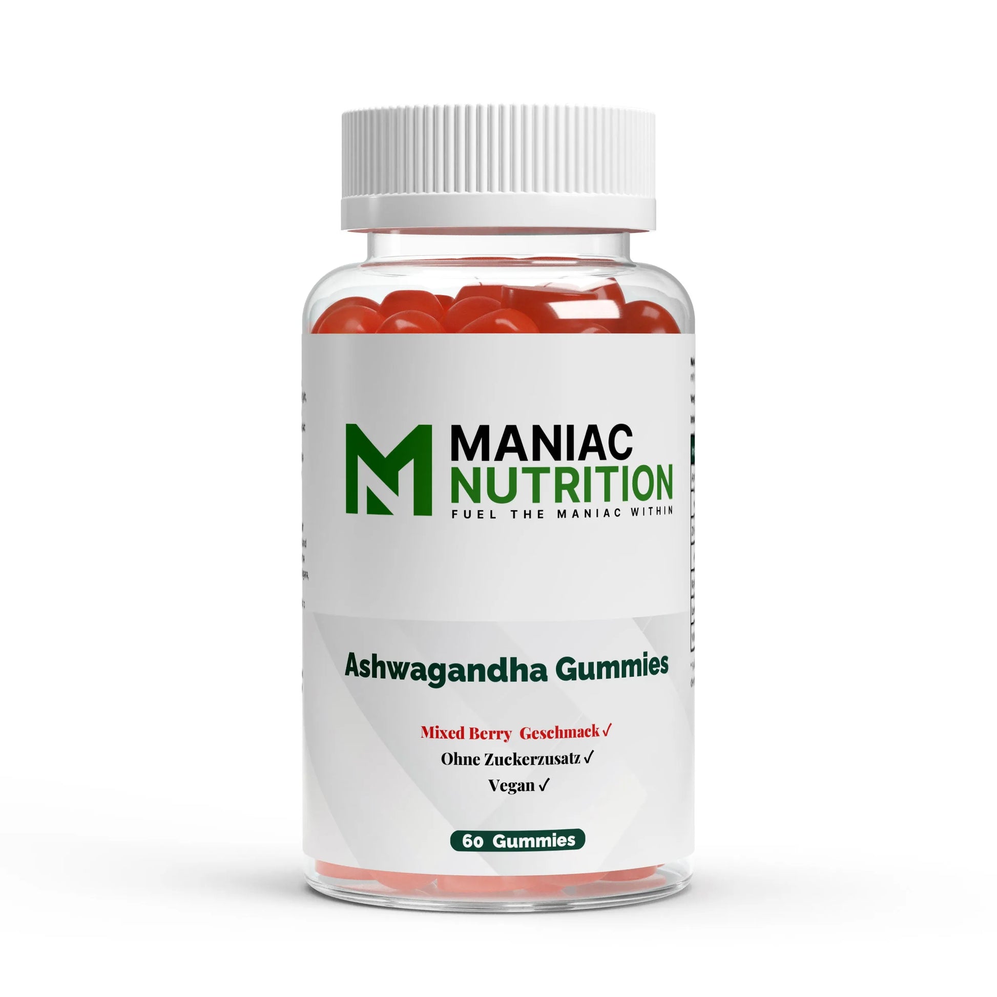 Premium Ashwagandha Gummies 300 + Vitamin B6 60 Stk-Ashwagandha-Maniac Nutrition-Maniac-Sports