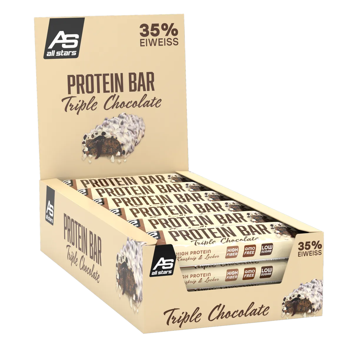 Protein Bar 18 Riegel-Proteinriegel-All Stars-Peanut-Caramel-Maniac-Sports