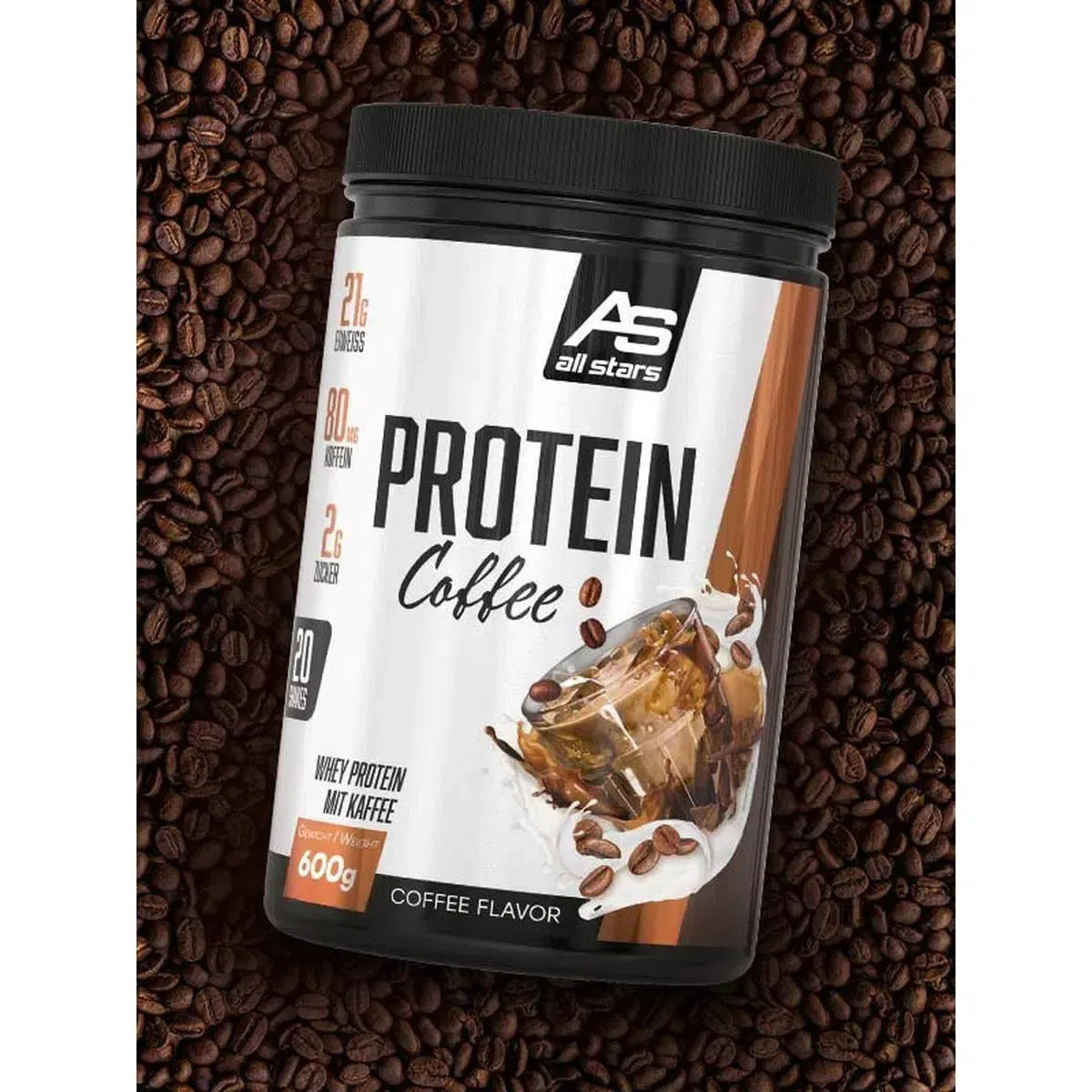 Protein Coffee 600g Dose-Whey Protein-All Stars-Maniac-Sports
