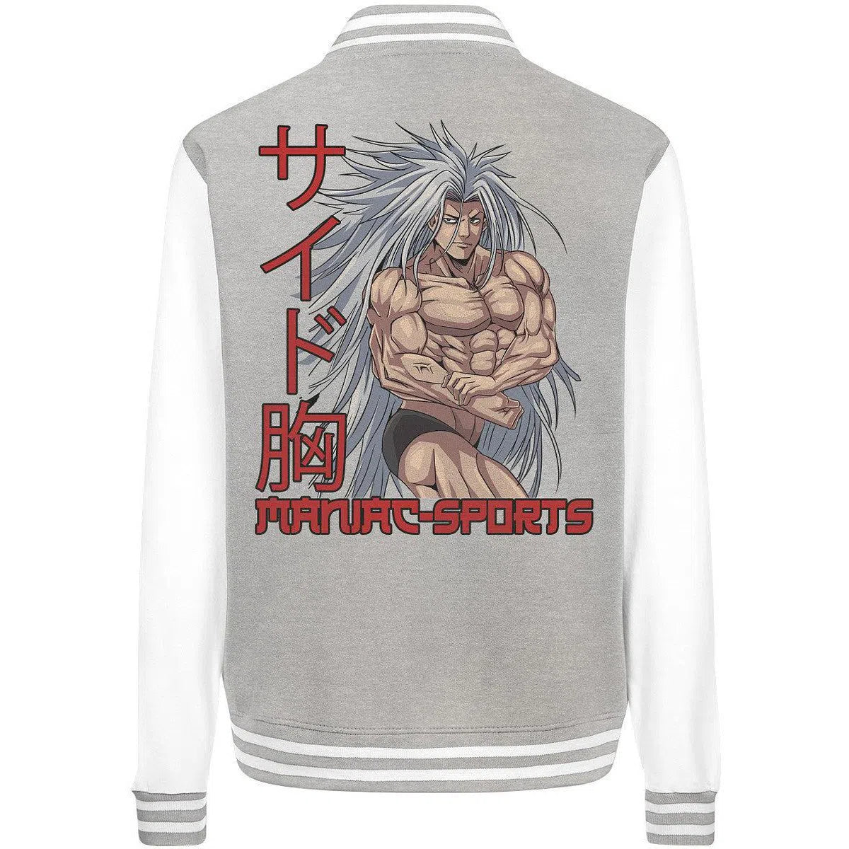 Raizen Maniac College Jacket-Jacken/ Zipper-Maniac-Sports-Sport Grey/White-XS-Maniac-Sports