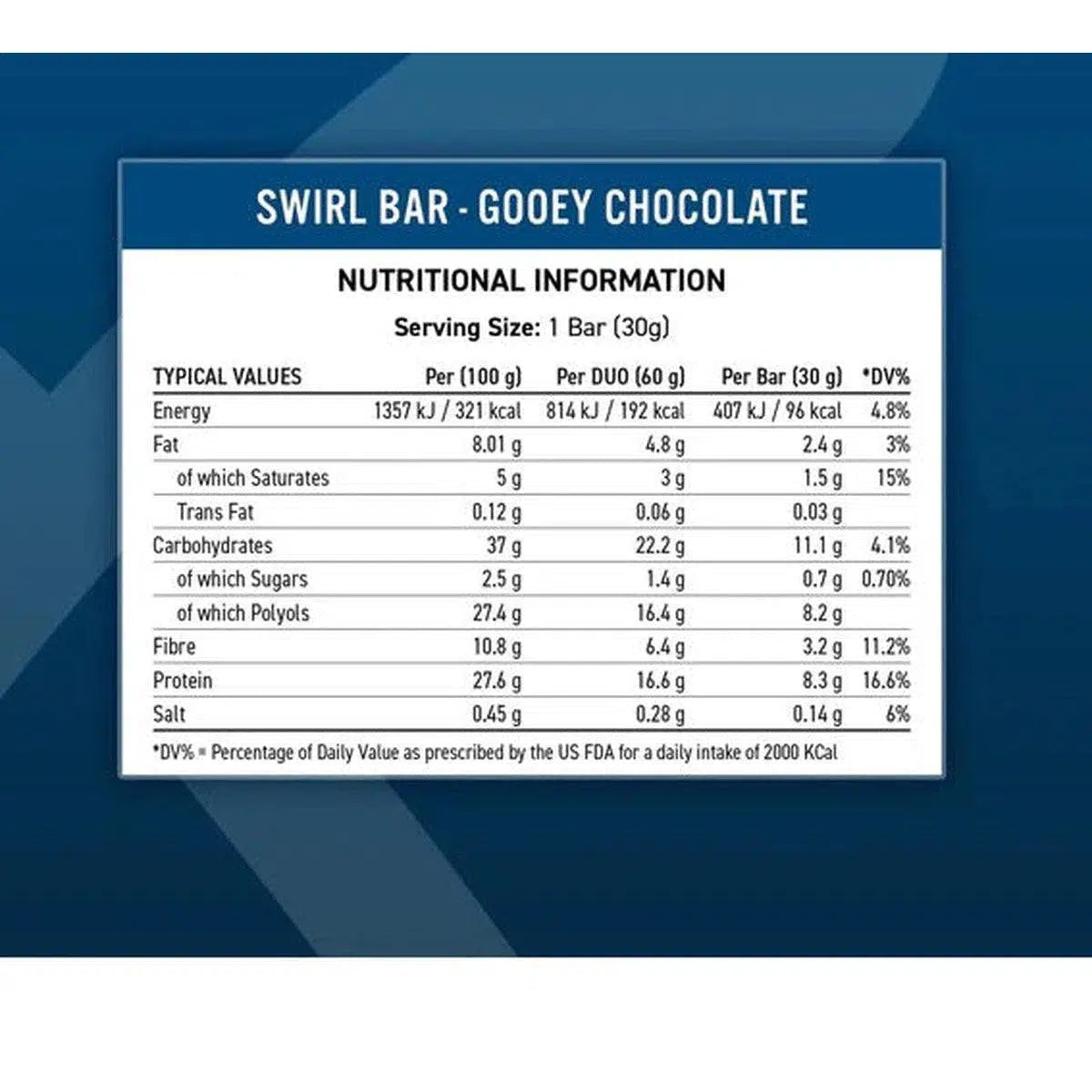 SWIRL Bar 12x60g-Proteinriegel-Applied Nutrition-White Chocolate Peanut-Maniac-Sports