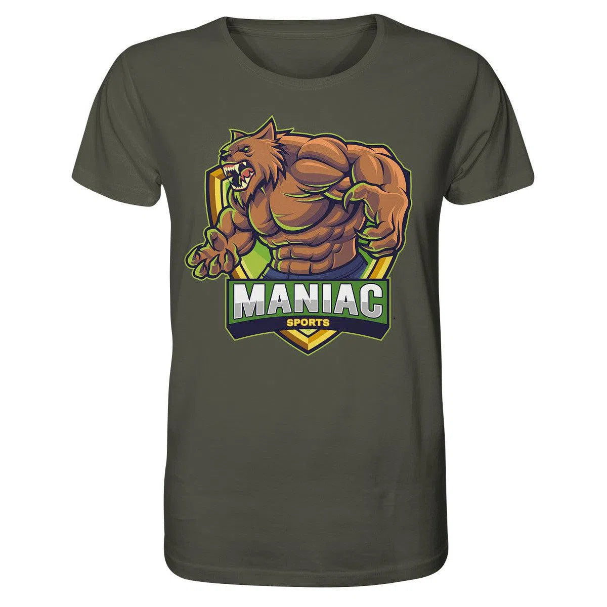 Shirt-Unisex-Shirts-maniac-sports-Khaki-XS-Maniac-Sports