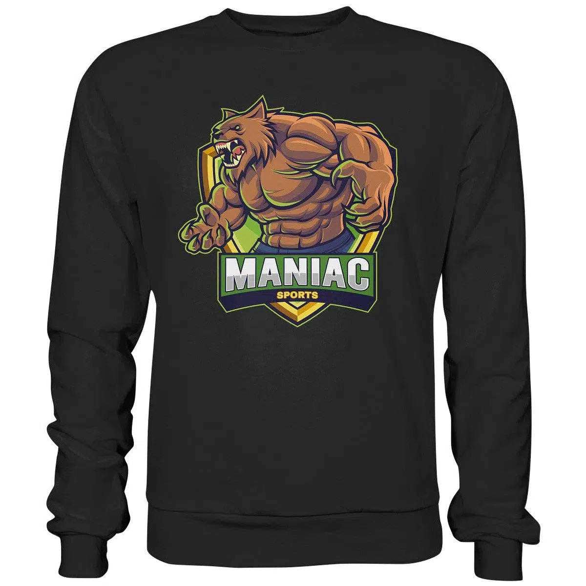 Sweatshirt-Sweatshirts-maniac-sports-Jet Black-S-Maniac-Sports
