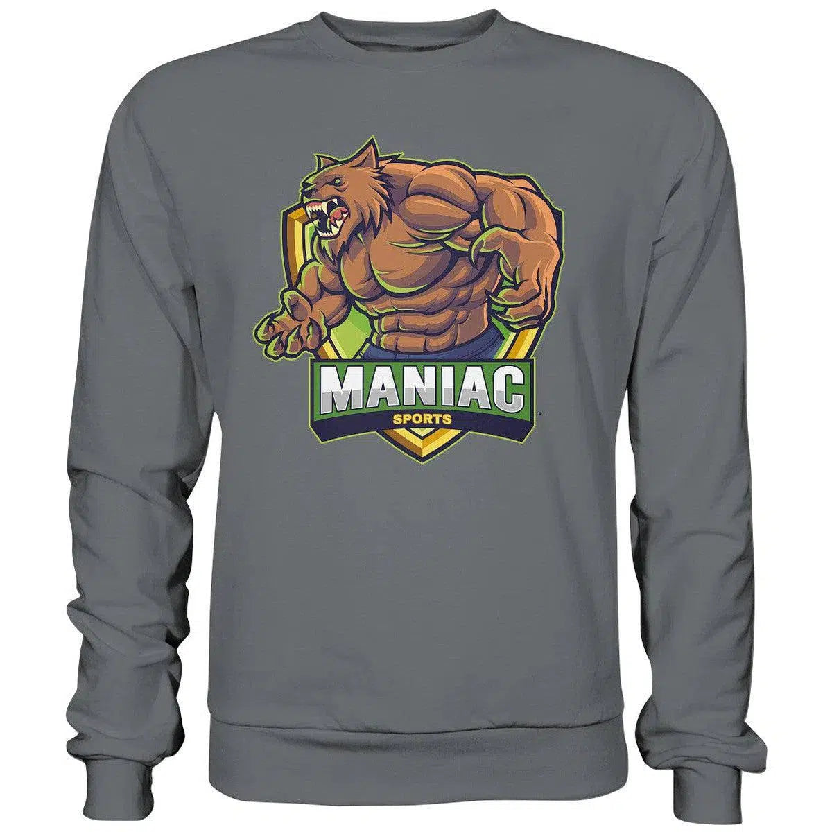 Sweatshirt-Sweatshirts-maniac-sports-Steel Grey (Solid)-S-Maniac-Sports