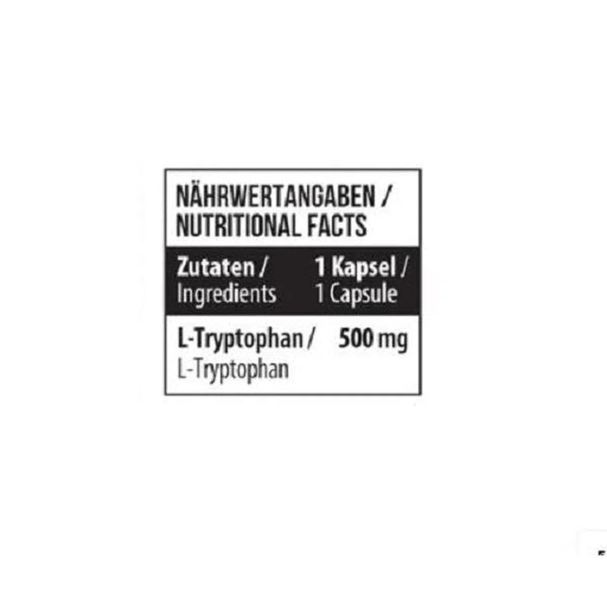 Tryptophan 500mg 60 Kapseln-Mineralstoffe-MST-Maniac-Sports