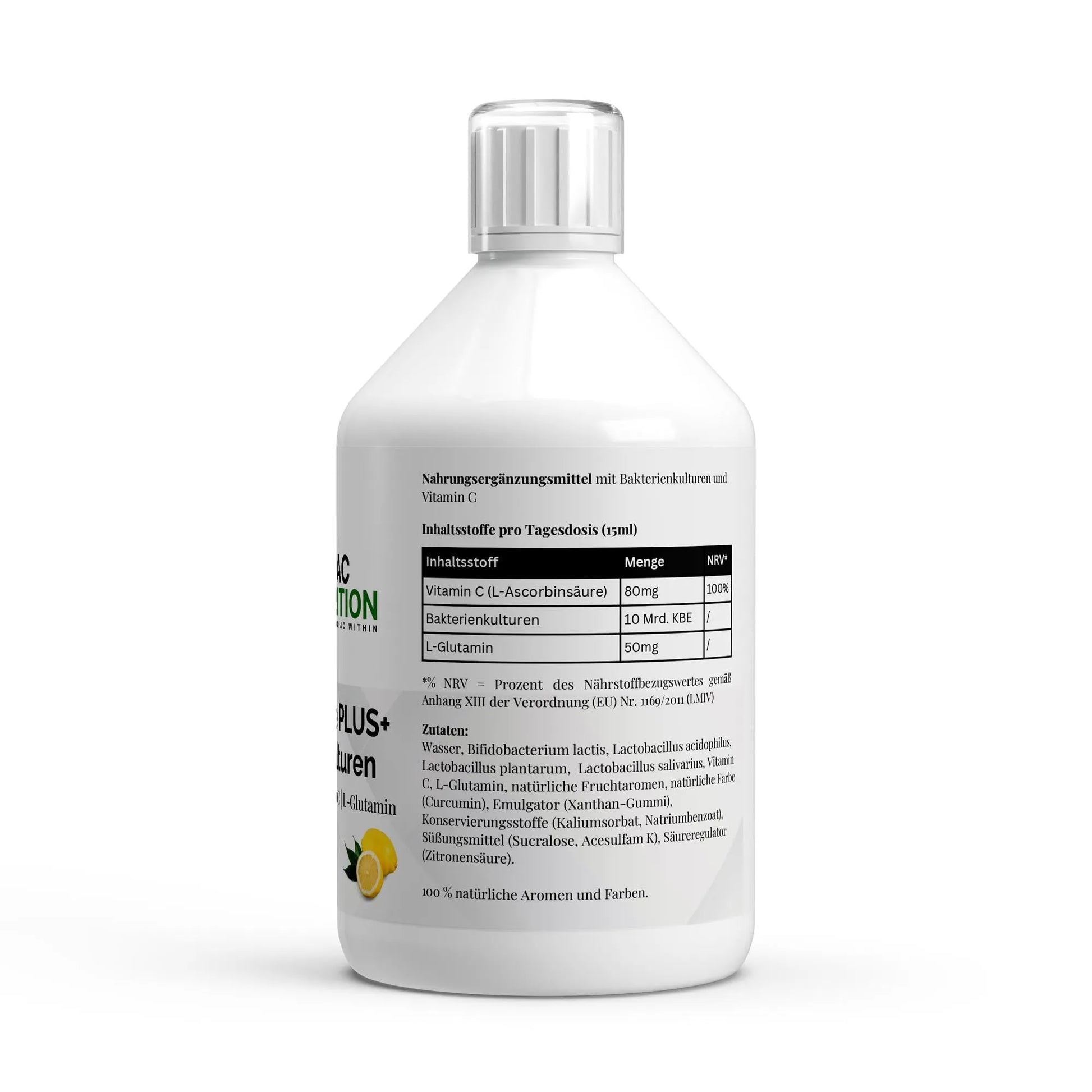 Vita Balance PLUS+ Bakterienkulturen 500ml Lemon-Vitamin C-Maniac Nutrition-Maniac-Sports