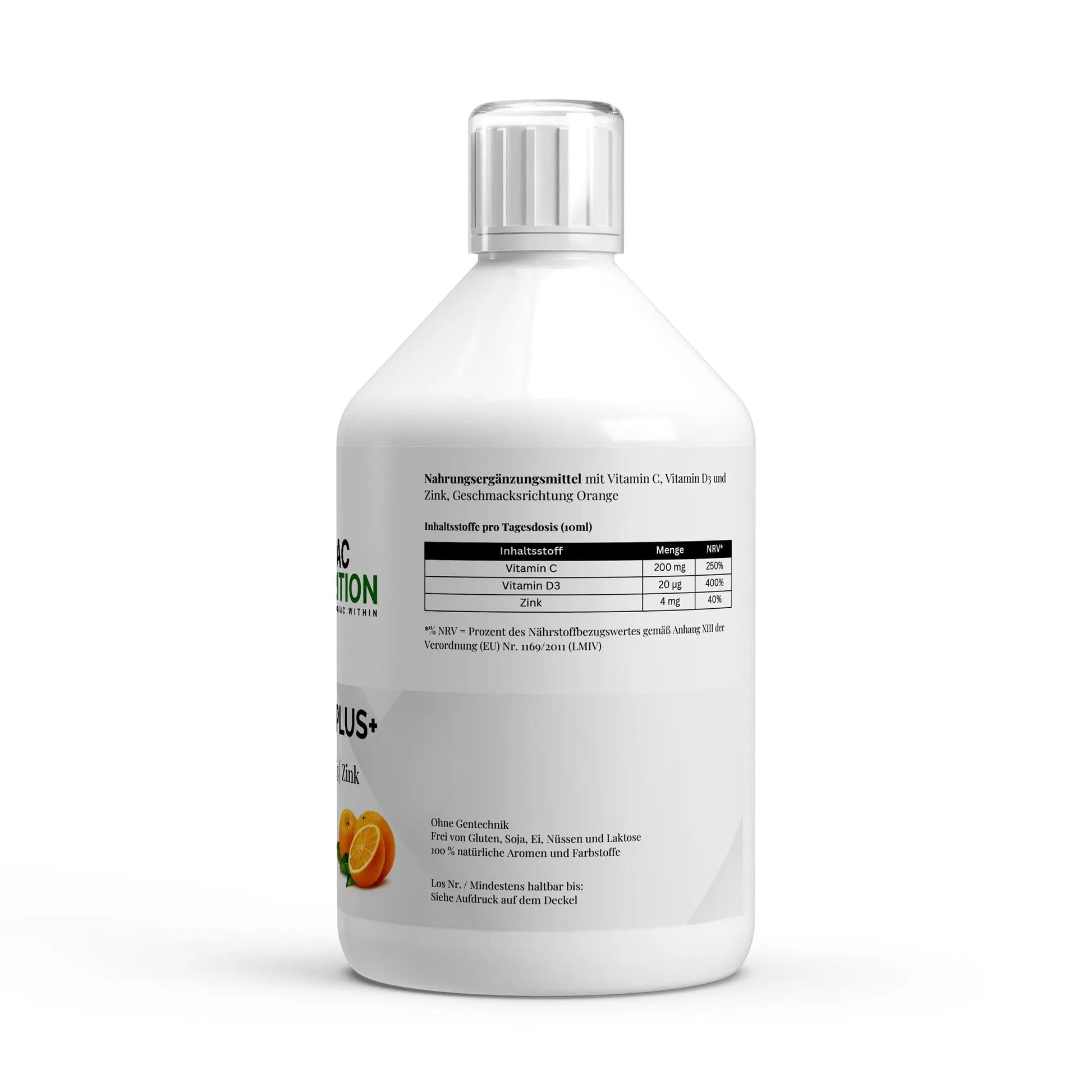 Vita Shield PLUS+ Shots Fresh Orange 500ml-Mineralstoffe-Maniac Nutrition-Maniac-Sports