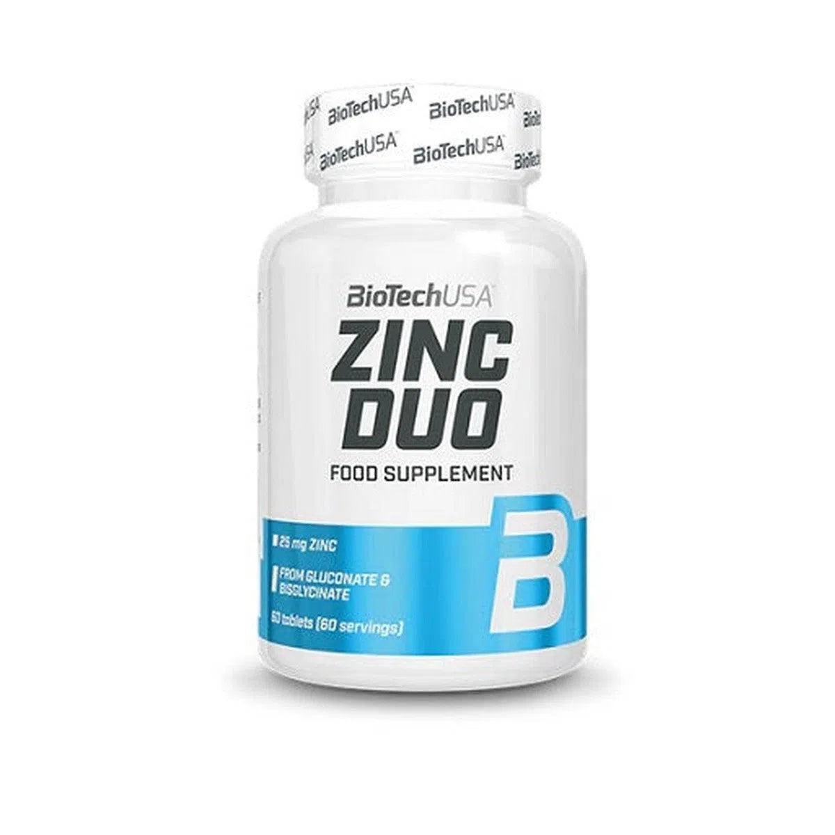 Zinc Duo 60 Tabletten-Mineralstoffe-BioTech USA-Maniac-Sports