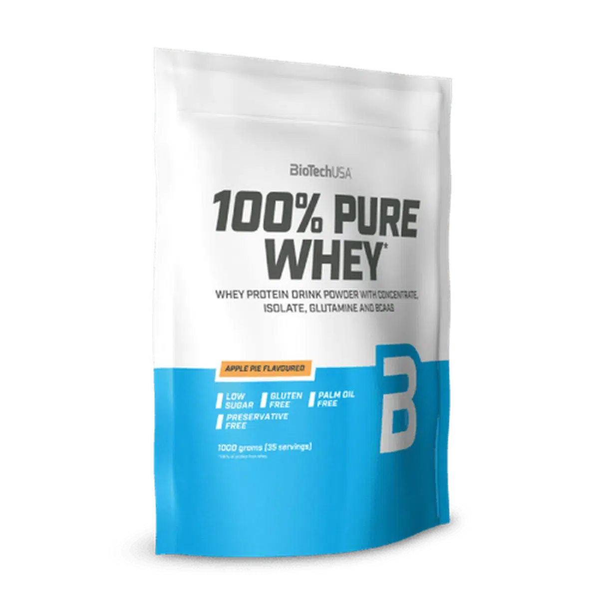 100% Pure Whey 1000g-Whey Protein-BioTech USA-Apfelkuchen-Maniac-Sports