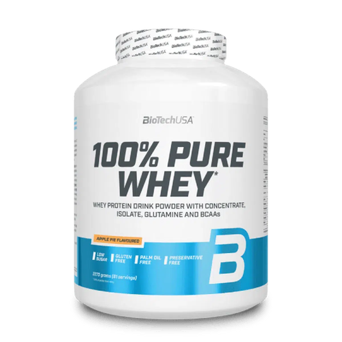 100% Pure Whey 2270g-Whey Protein-BioTech USA-Apfelkuchen-Maniac-Sports