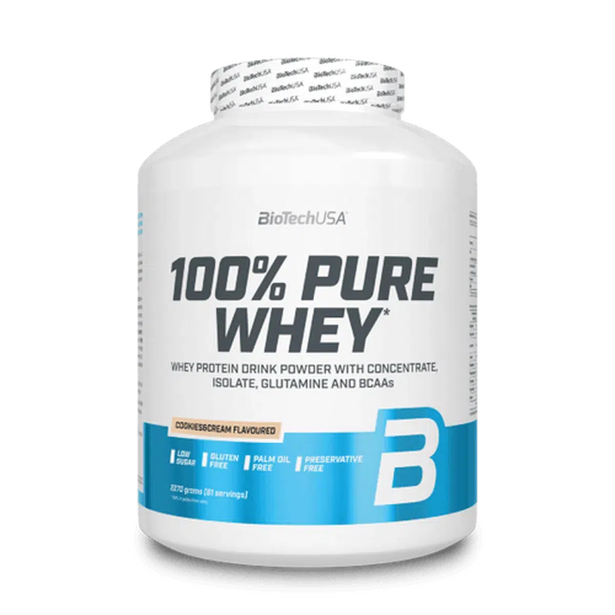 100% Pure Whey 2270g-Whey Protein-BioTech USA-Cookies & Cream-Maniac-Sports