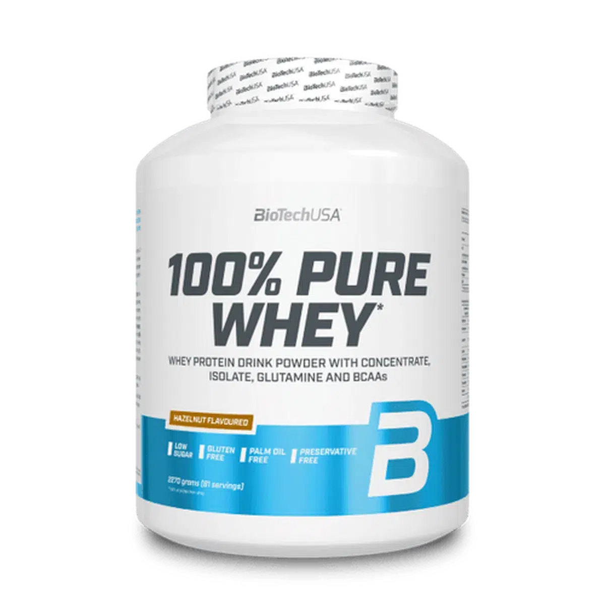 100% Pure Whey 2270g-Whey Protein-BioTech USA-Hazelnut-Maniac-Sports