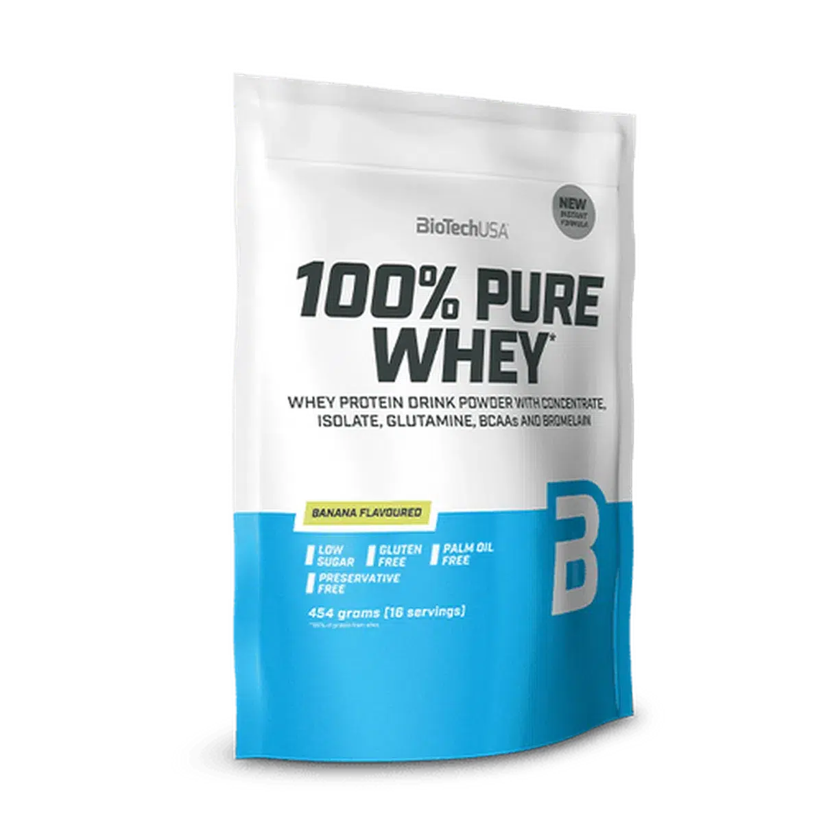 100% Pure Whey 454g-Whey Protein-BioTech USA-Banana-Maniac-Sports