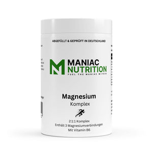 Magnesium Komplex + Vitamin B6 90 Kapseln-Magnesium-Maniac-Sports.de