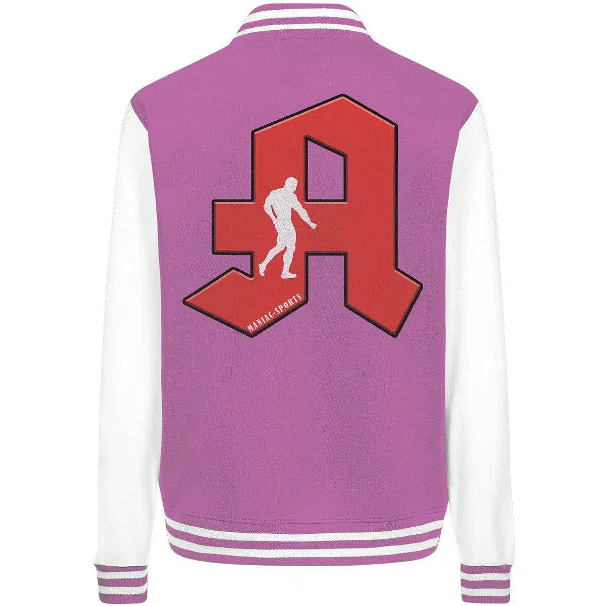 "APOTHEKER" College Jacket-Jacken/ Zipper-maniac-sports-Bubblegum/White-XS-Maniac-Sports