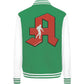 "APOTHEKER" College Jacket-Jacken/ Zipper-maniac-sports-Green/White-XS-Maniac-Sports