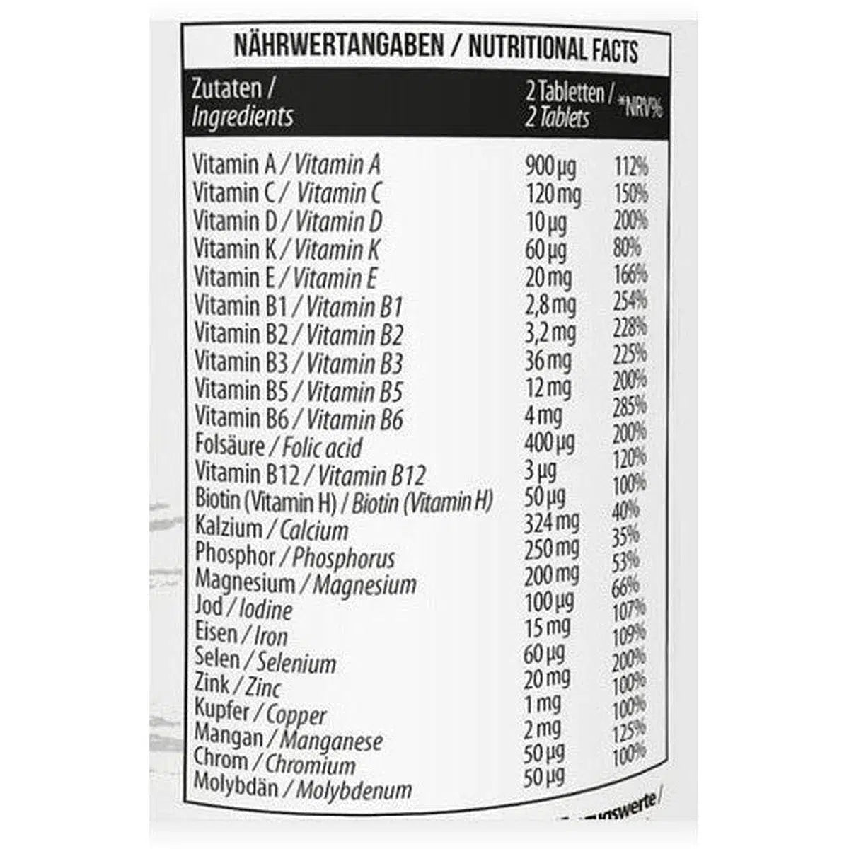 All Vitamins 60 Pillen-Multivitamin-MST-Maniac-Sports