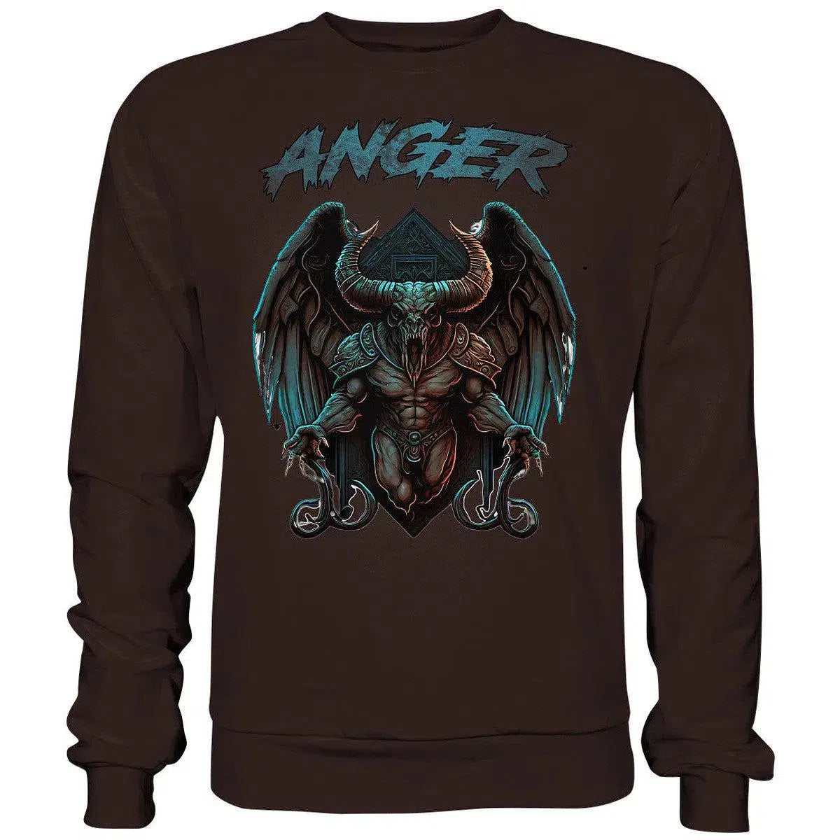 Anger Sweatshirt-Sweatshirts-maniac-sports-Hot Chocolate-S-Maniac-Sports