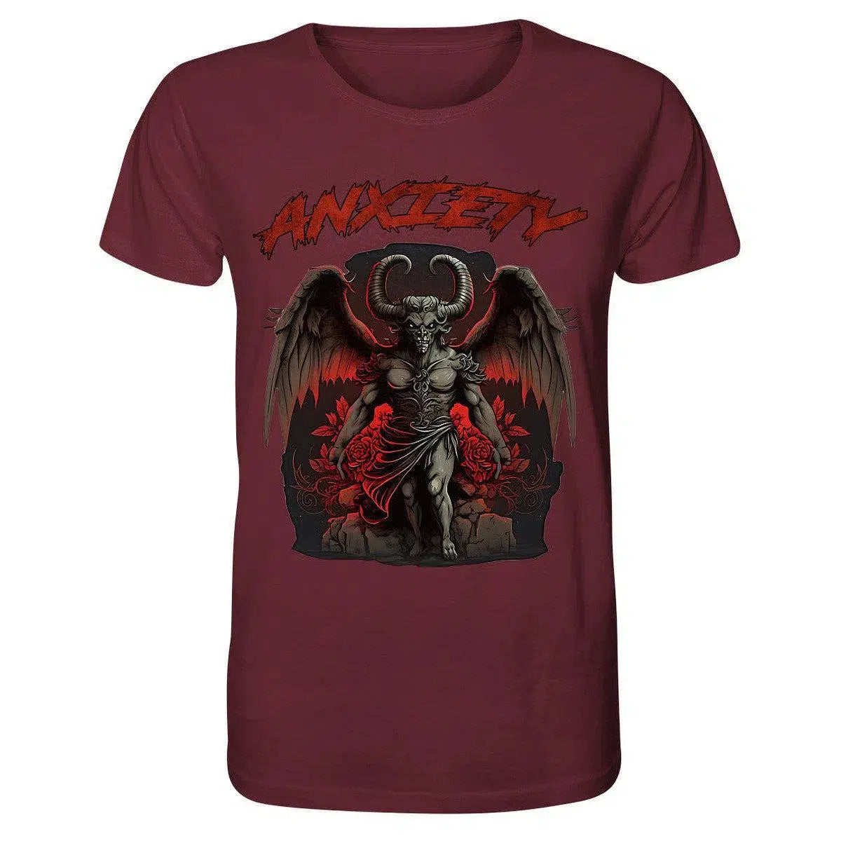 Anxiety Shirt-Unisex-Shirts-maniac-sports-Burgundy-XS-Maniac-Sports