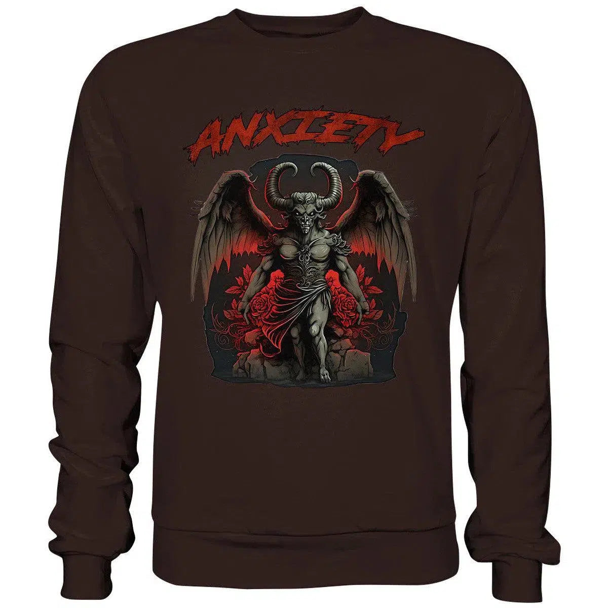 Anxiety Sweatshirt-Sweatshirts-maniac-sports-Hot Chocolate-S-Maniac-Sports