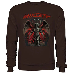 Anxiety Sweatshirt-Sweatshirts-maniac-sports-Hot Chocolate-S-Maniac-Sports