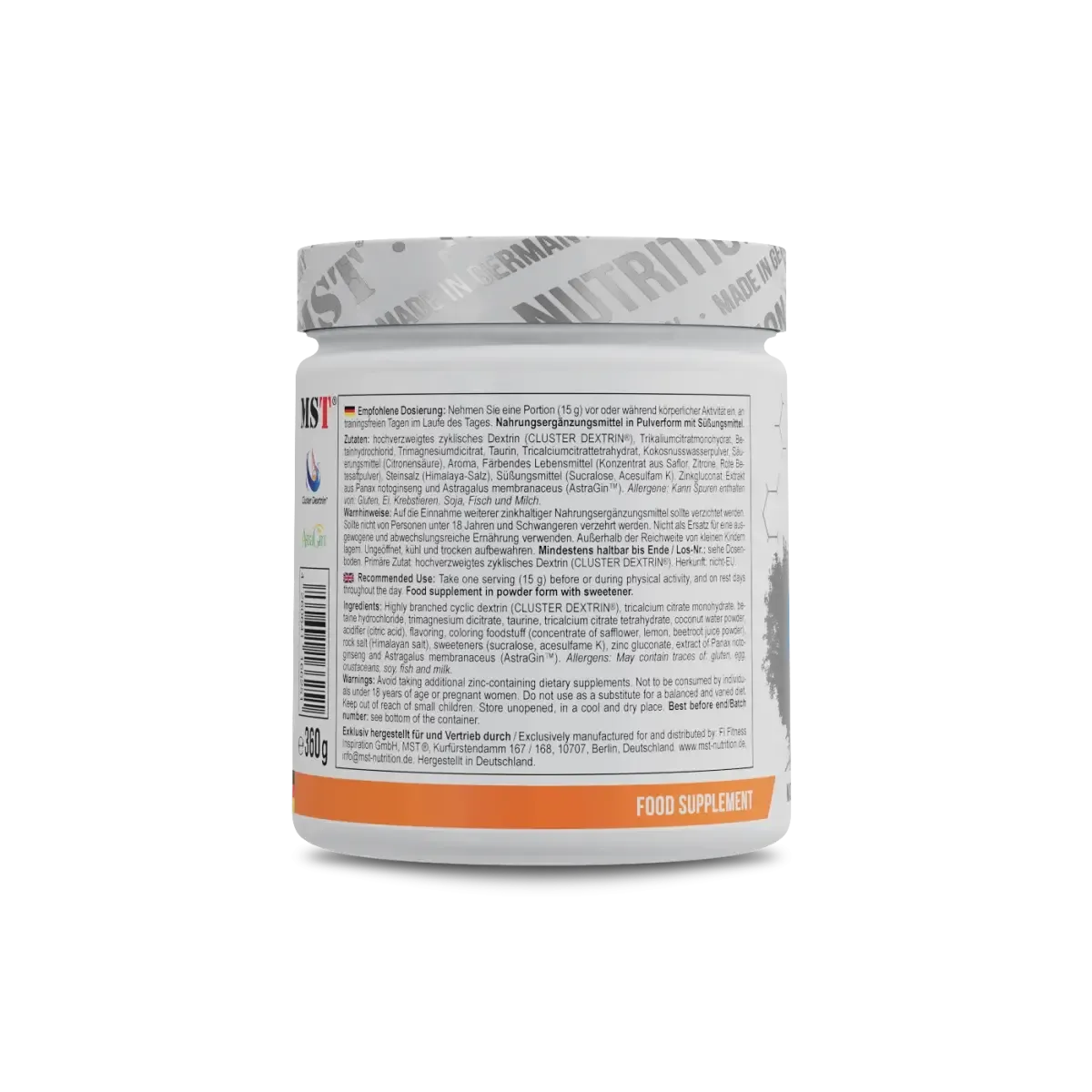 Aqua Power Electrolyte Boost 360g-Mineralstoffe-MST-Orange-Maniac-Sports