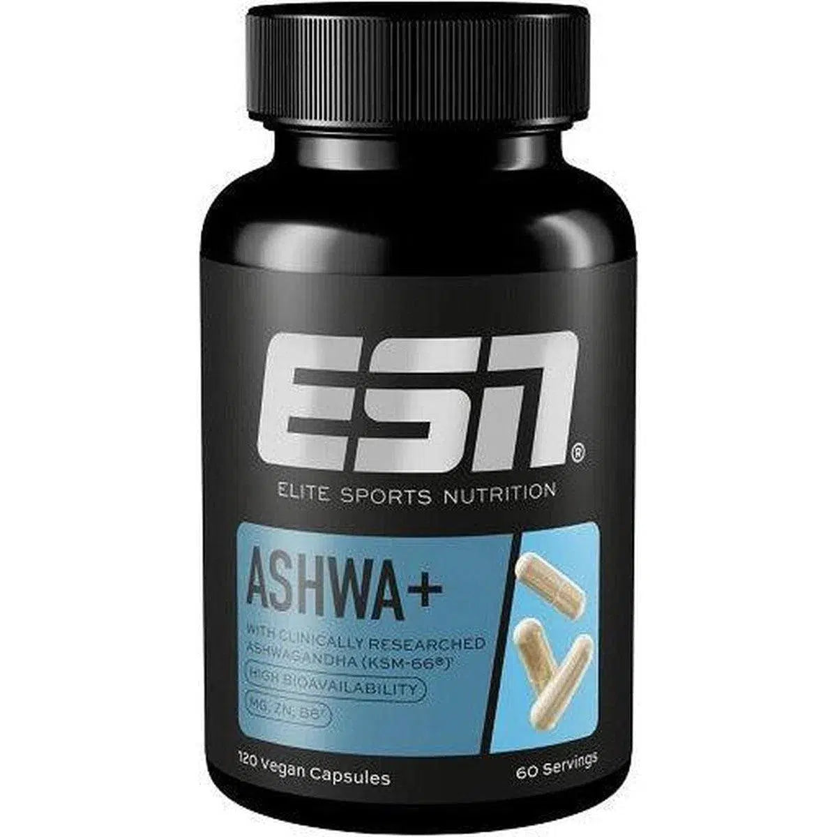 Ashwa+ 60 Kapseln-Ashwagandha-ESN-Maniac-Sports