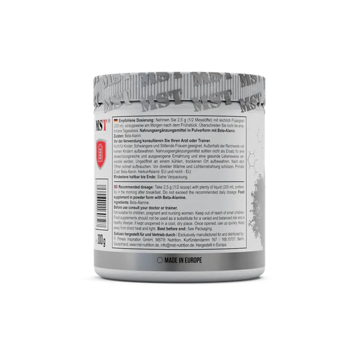 Beta Alanine 300g-Beta Alanine-MST-Maniac-Sports