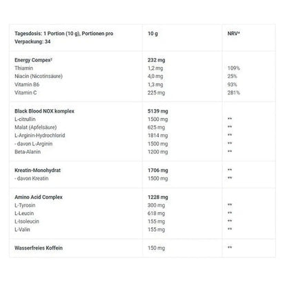 Black Blood NOX+ 340g-Pre Workout Booster-Maniac-Sports.de