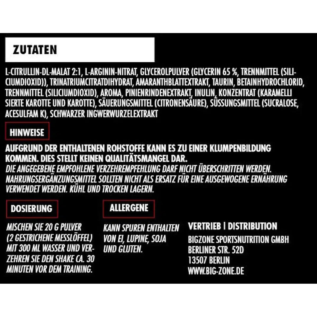 Bloodstorm 2.0 300g-Pre Workout Booster-Big Zone-Pfirsich-Maniac-Sports