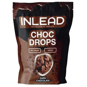 Choc Drops 150g-Low Carb Lebensmittel-INLEAD-Dark Chocolate-Maniac-Sports