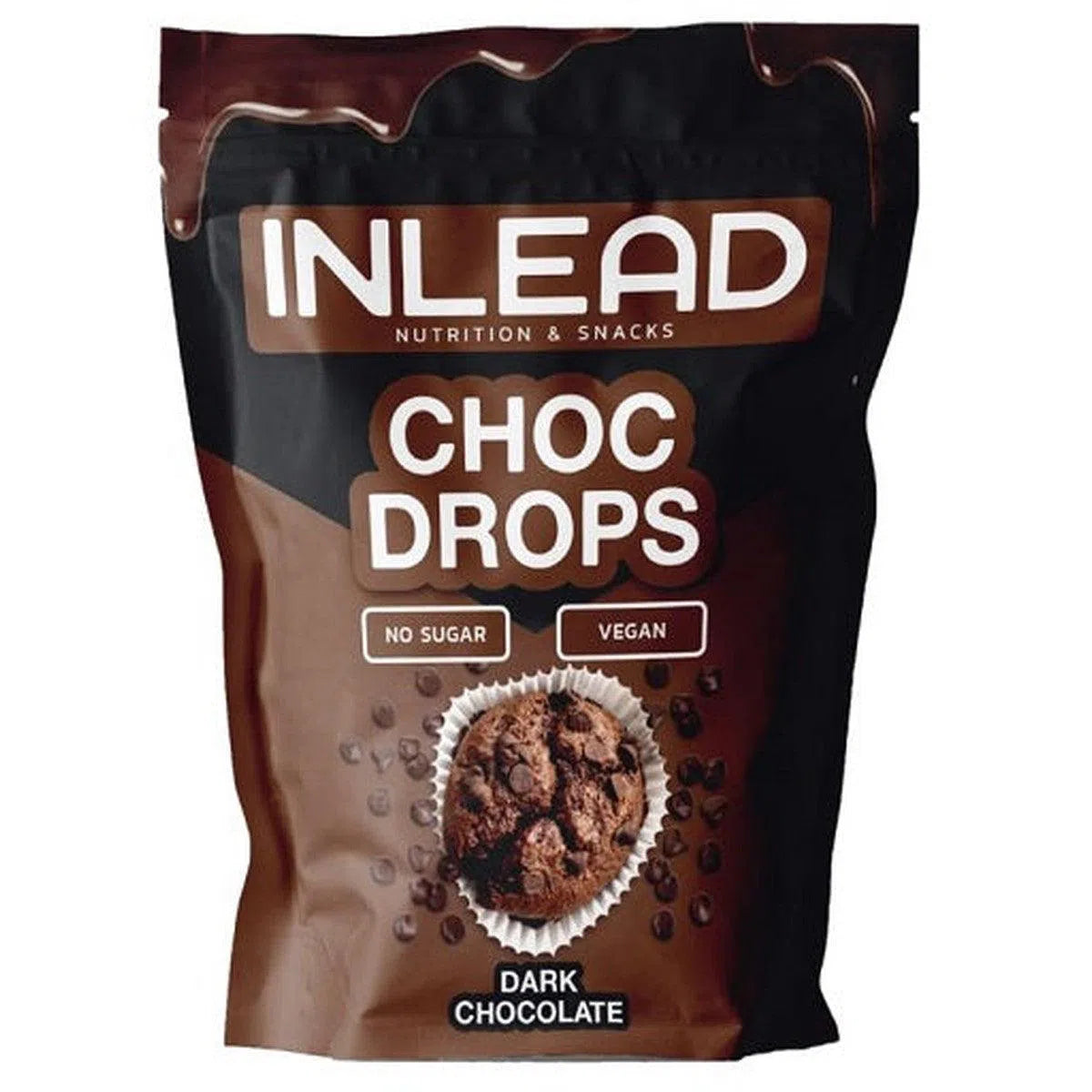 Choc Drops 150g-Low Carb Lebensmittel-INLEAD-Dark Chocolate-Maniac-Sports
