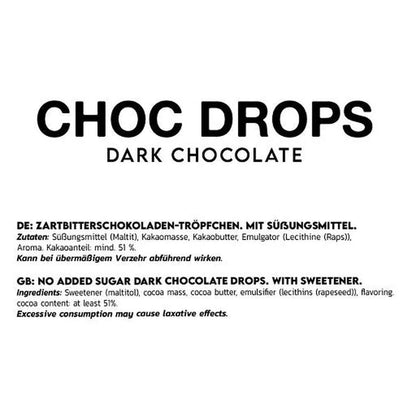 Choc Drops 150g-Low Carb Lebensmittel-INLEAD-Maniac-Sports
