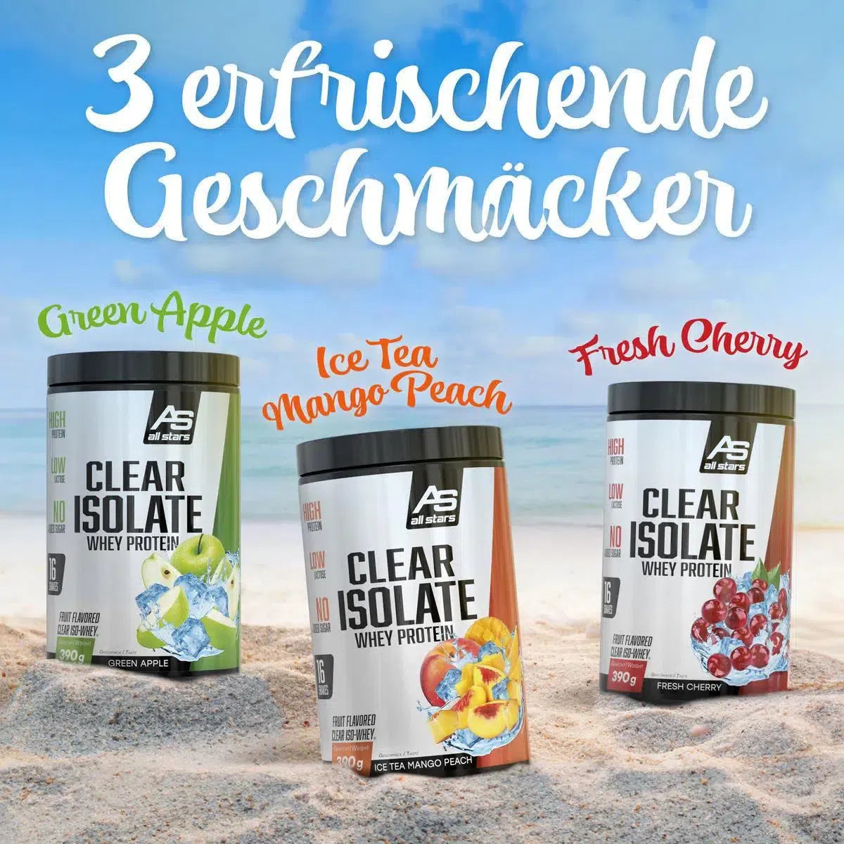 Clear Isolate Whey Protein 390g-Clear Protein-All Stars-Cherry-Maniac-Sports