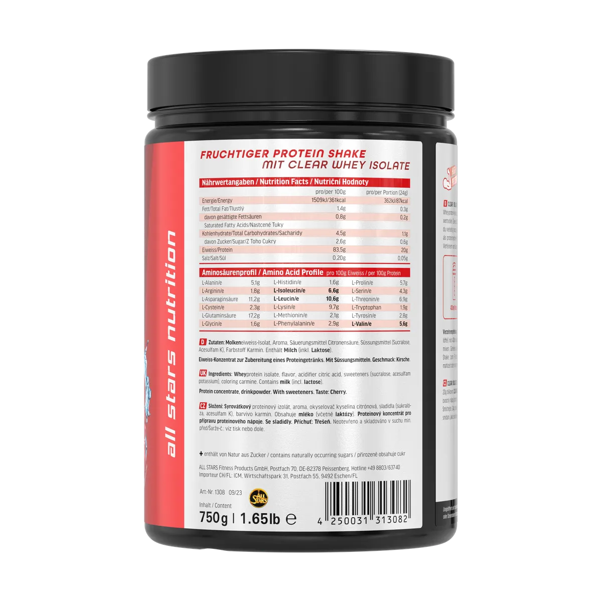 Clear Isolate Whey Protein 750g-Clear Protein-All Stars-Cherry-Maniac-Sports