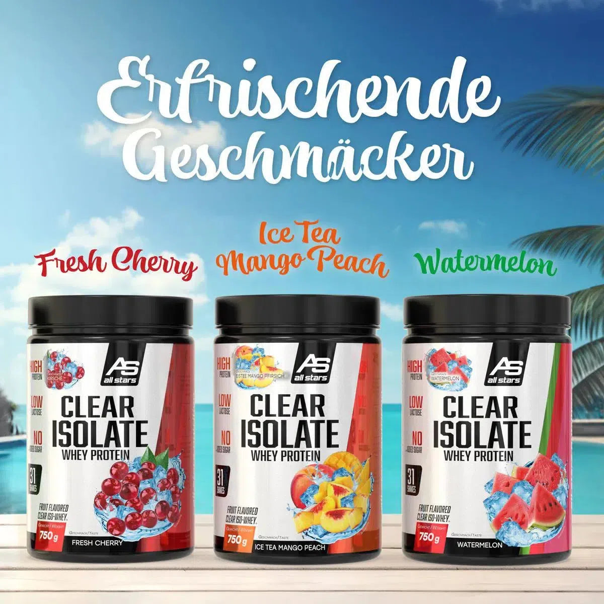 Clear Isolate Whey Protein 750g-Clear Protein-All Stars-Cherry-Maniac-Sports