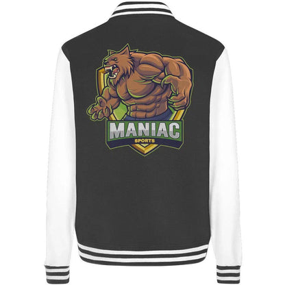 College Jacket-Jacken/ Zipper-maniac-sports-Black/White-XS-Maniac-Sports