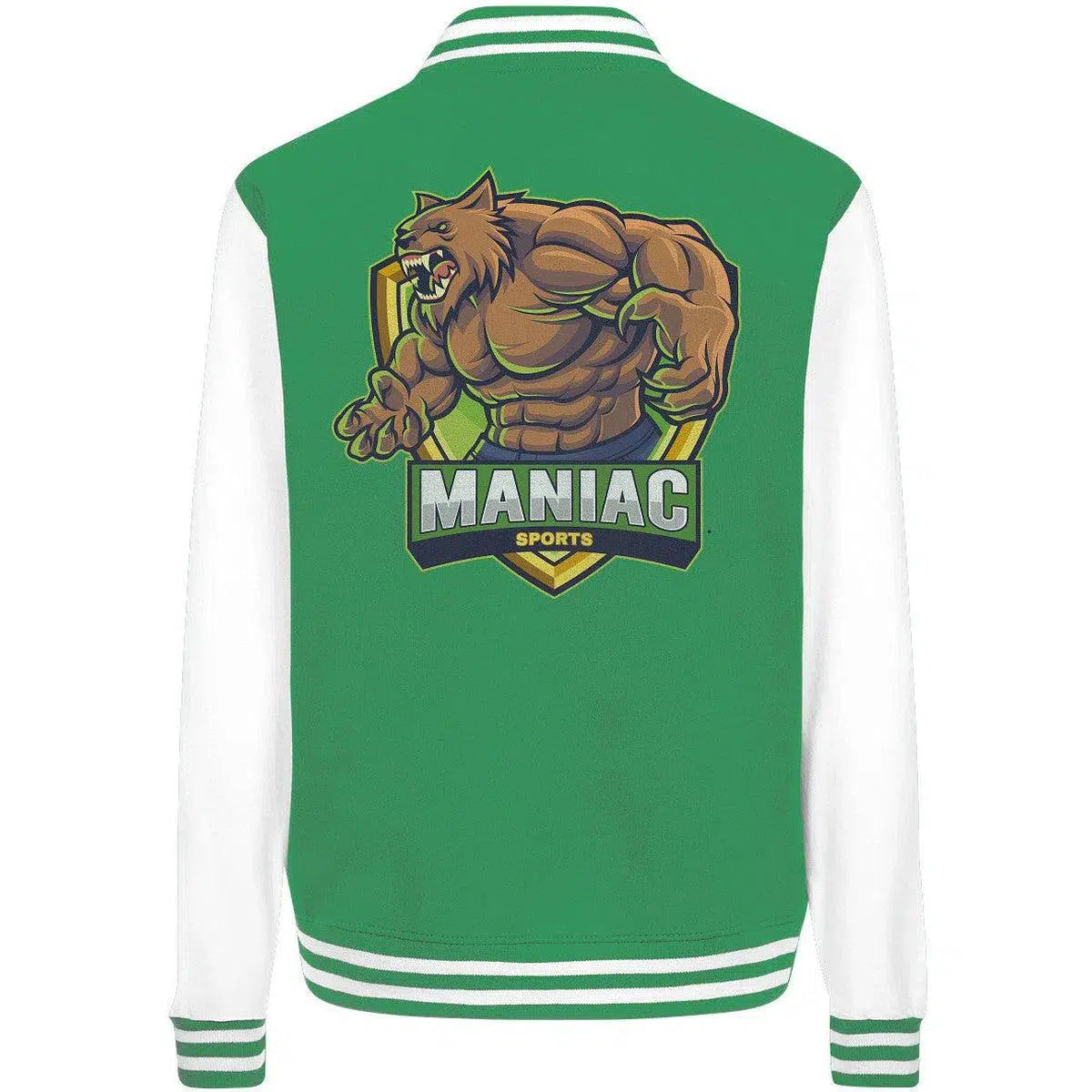 College Jacket-Jacken/ Zipper-maniac-sports-Green/White-XS-Maniac-Sports
